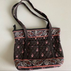 Vera Bradley zippered tote in Houndstooth Brown